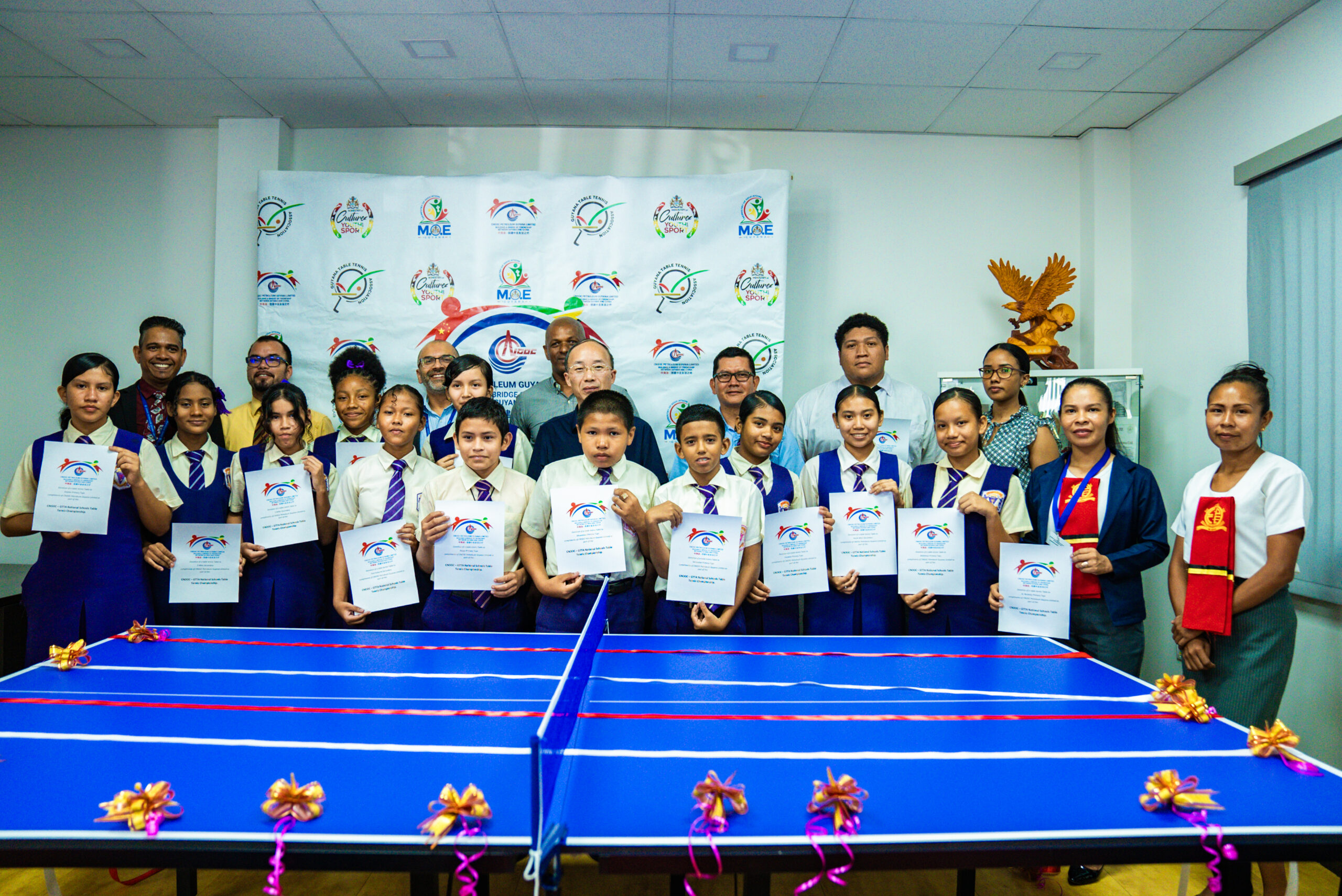 CNOOC, GTTA equip hinterland schools for National Table Tennis Championship