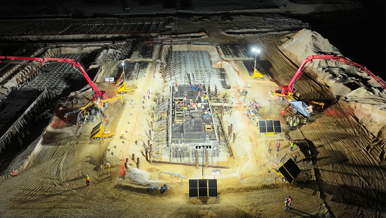 First gas turbine base completed for landmark Gas-to-Energy project