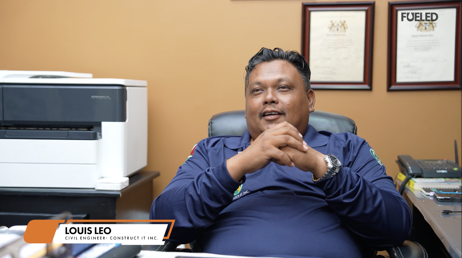 Louis Leo from construction to oil and gas