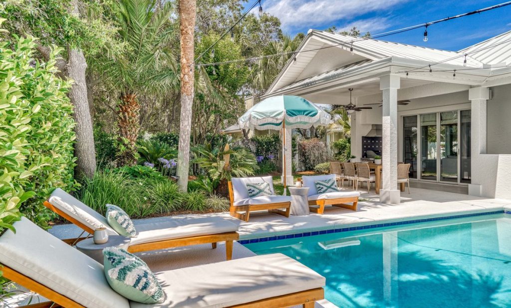 Chill out by the pool at Emerald Coast Oasis