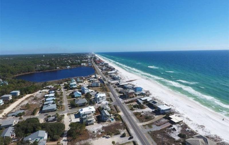 Dune Allen Beach aerial view