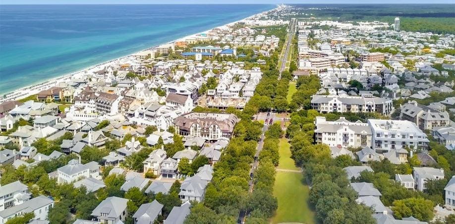 Rosemary Beach Community Aerial view 2020