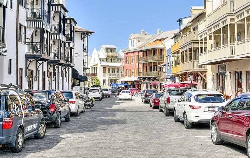 Downtown Rosemary Beach Florida South side 30A