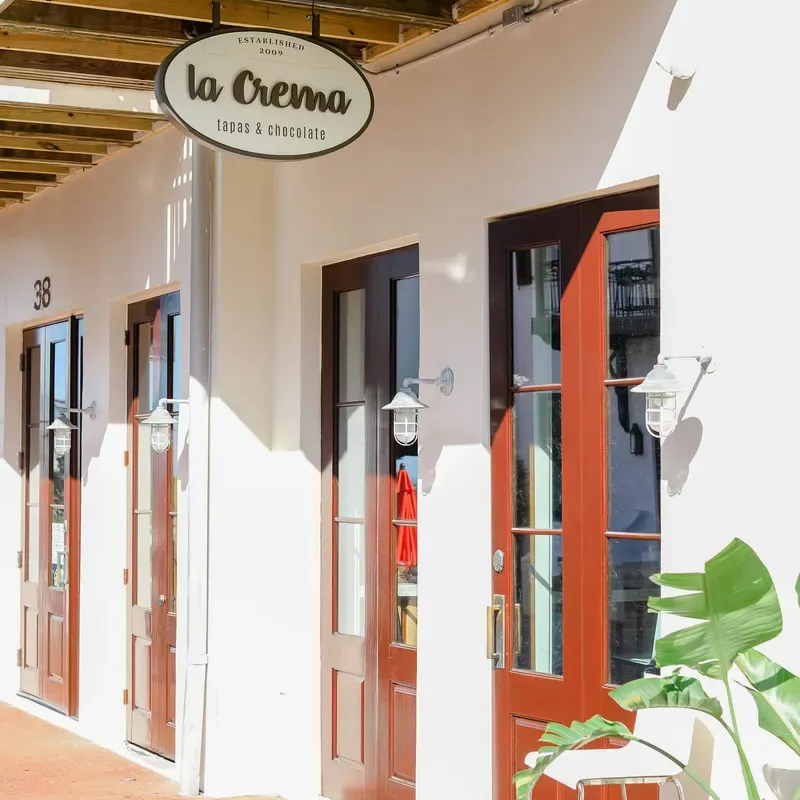 La Crema Tapas and Chocolate restaurant in Rosemary Beach Florida