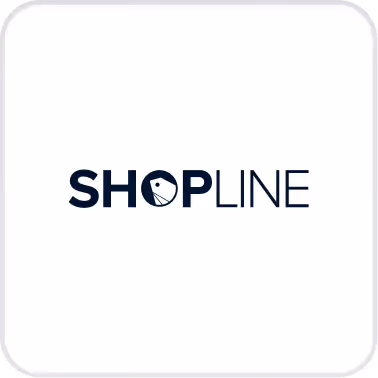 Shopline logo representing apparel brands supported for custom printing.