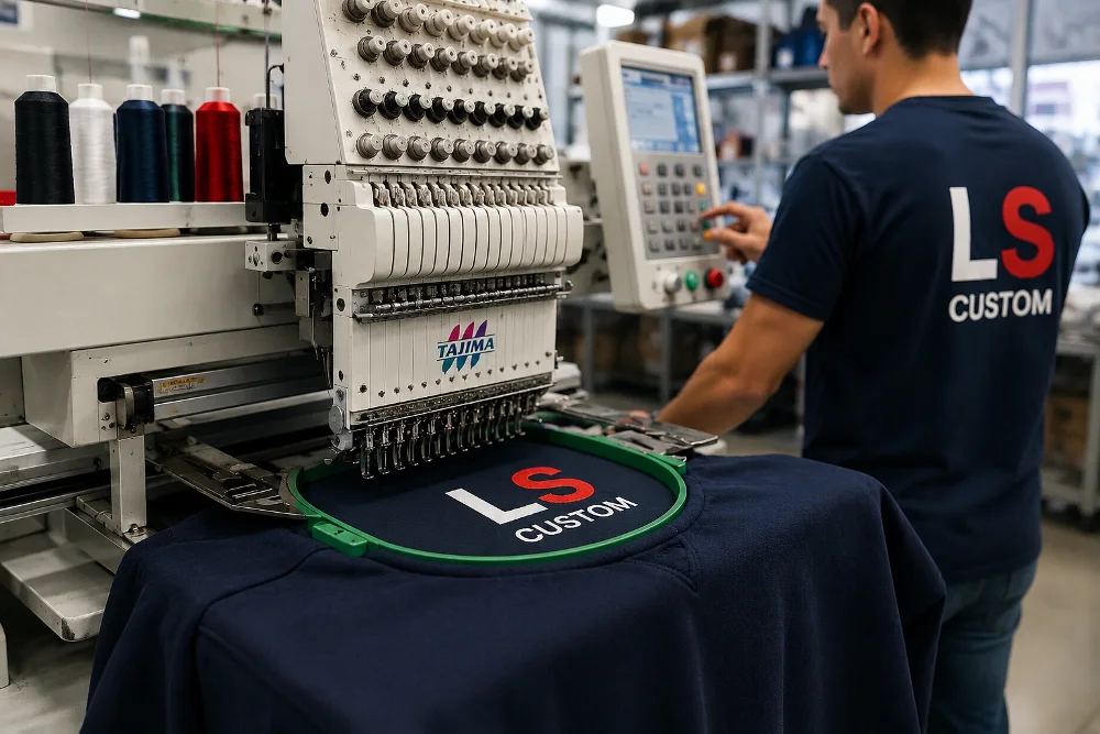 LS Custom production and branded apparel for manufacturing organizations