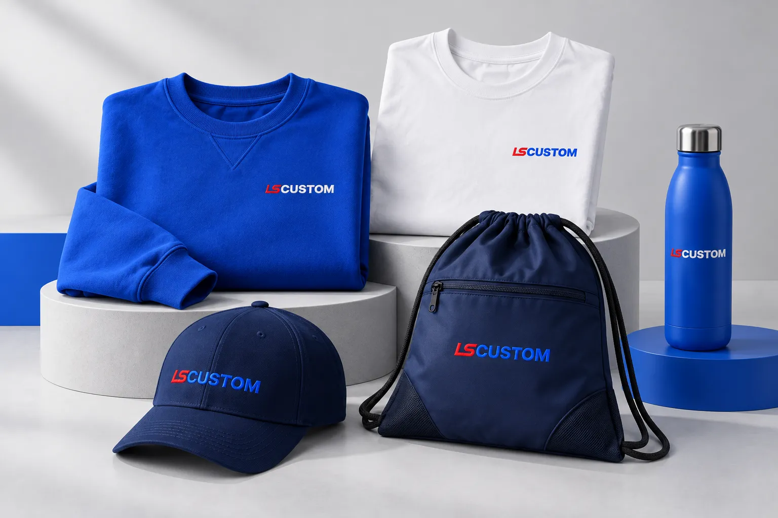 Illustrative LS Custom school and campus apparel assortment