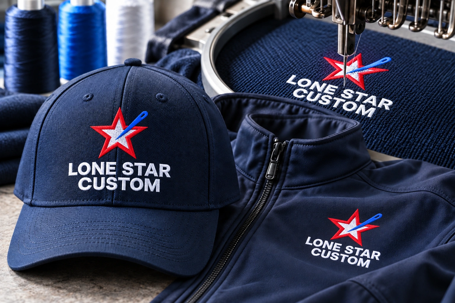 Illustrative branded apparel and merchandise