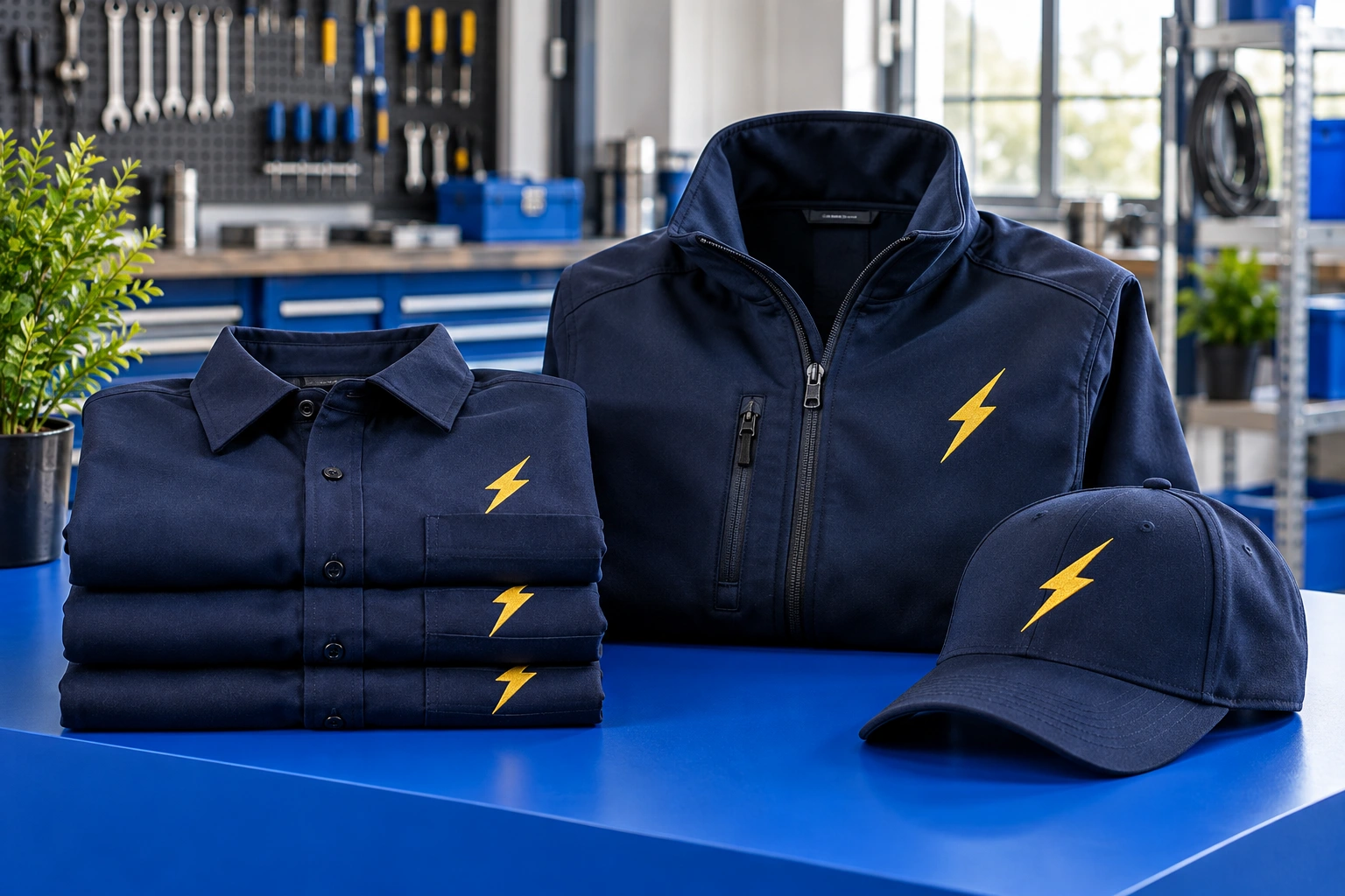 Illustrative coordinated trade apparel assortment