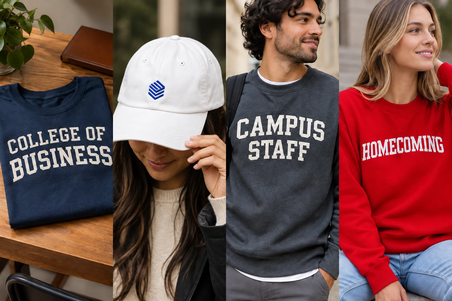 Four campus merchandise concepts