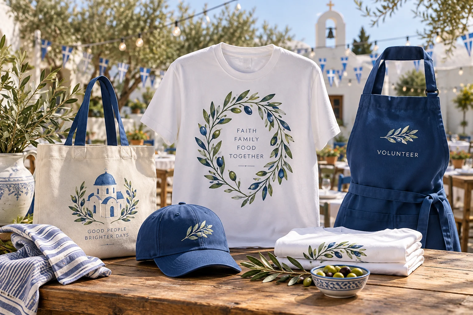 Greek Orthodox communities custom apparel and merchandise concept collection