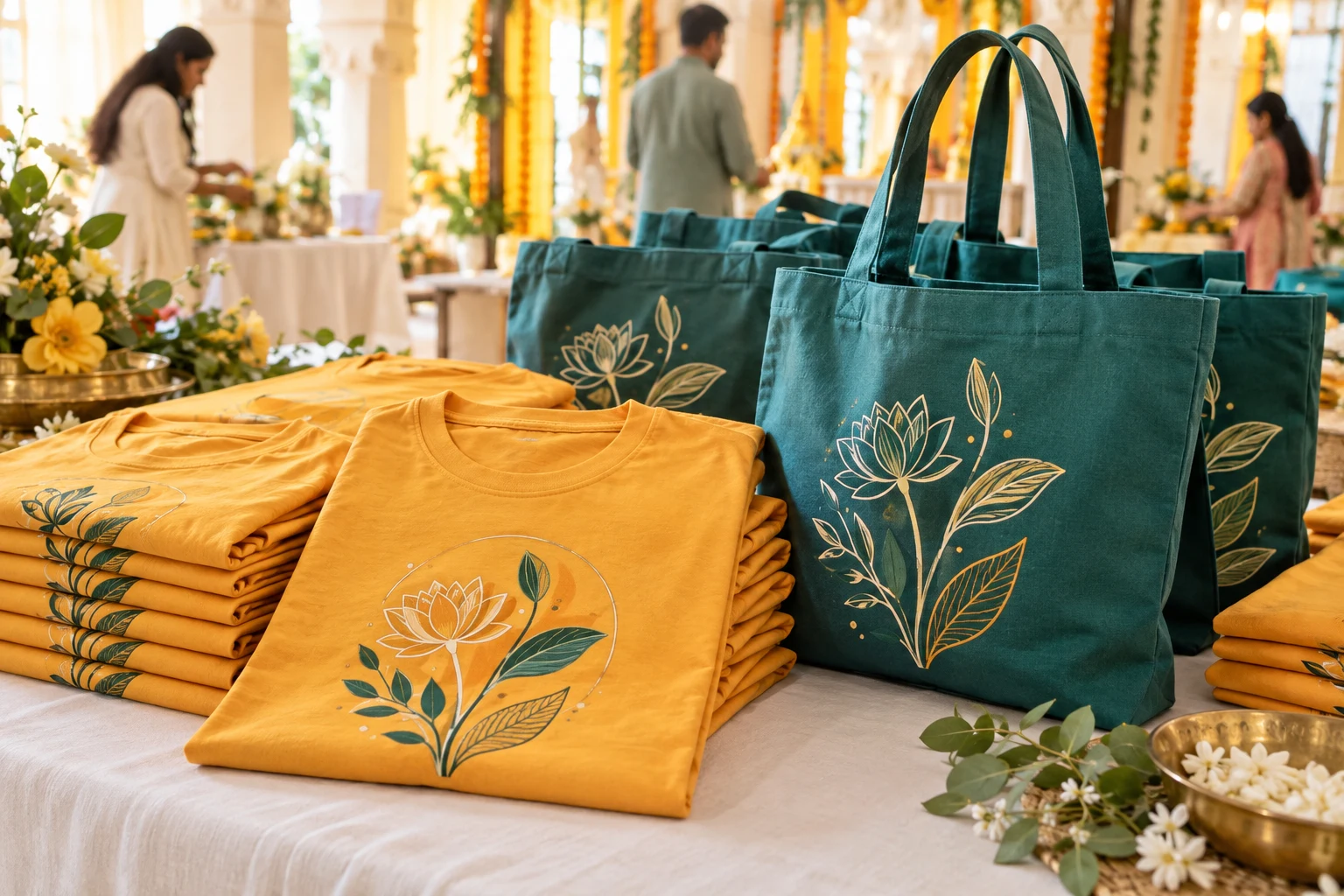 Hindu mandirs & organizations custom apparel and merchandise concept collection