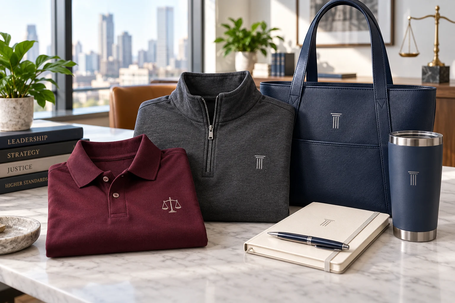 Law firms merchandise concept collection