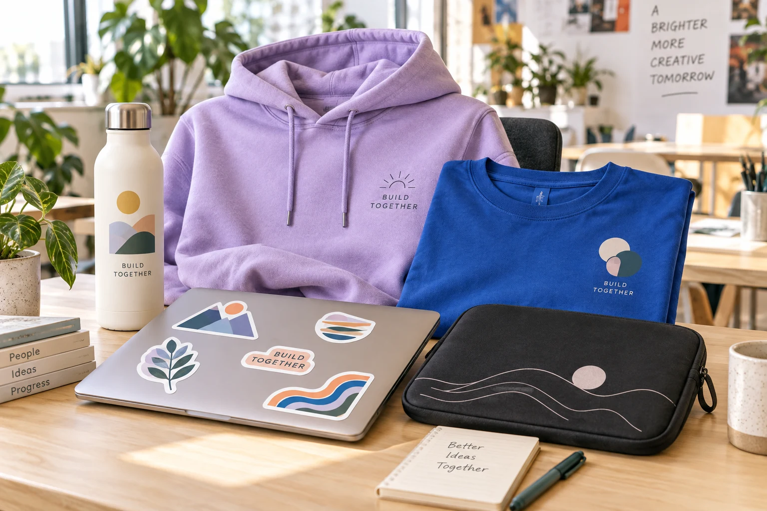Technology companies merchandise concept collection