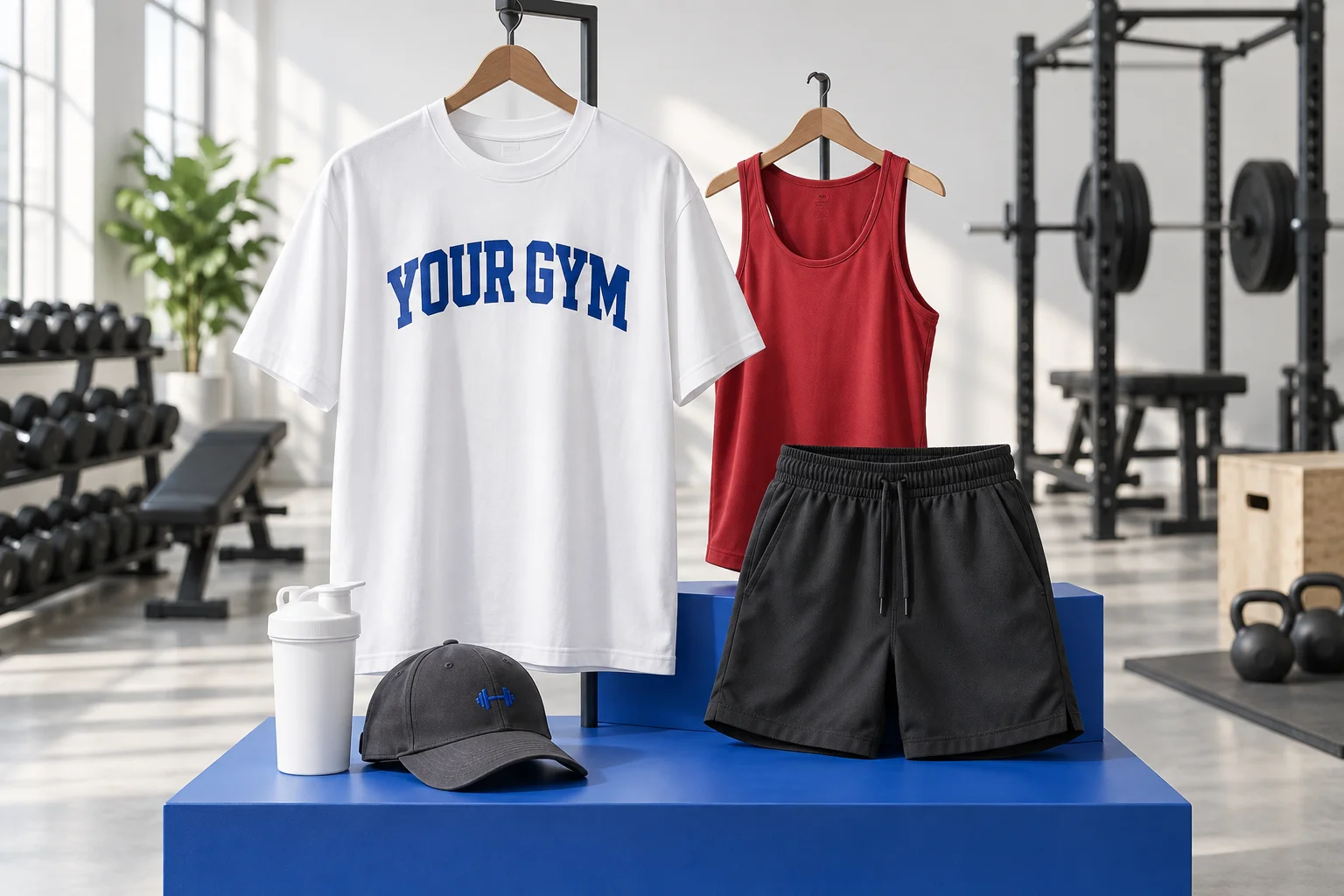 Gym & Fitness Merchandise Programs product collection concept