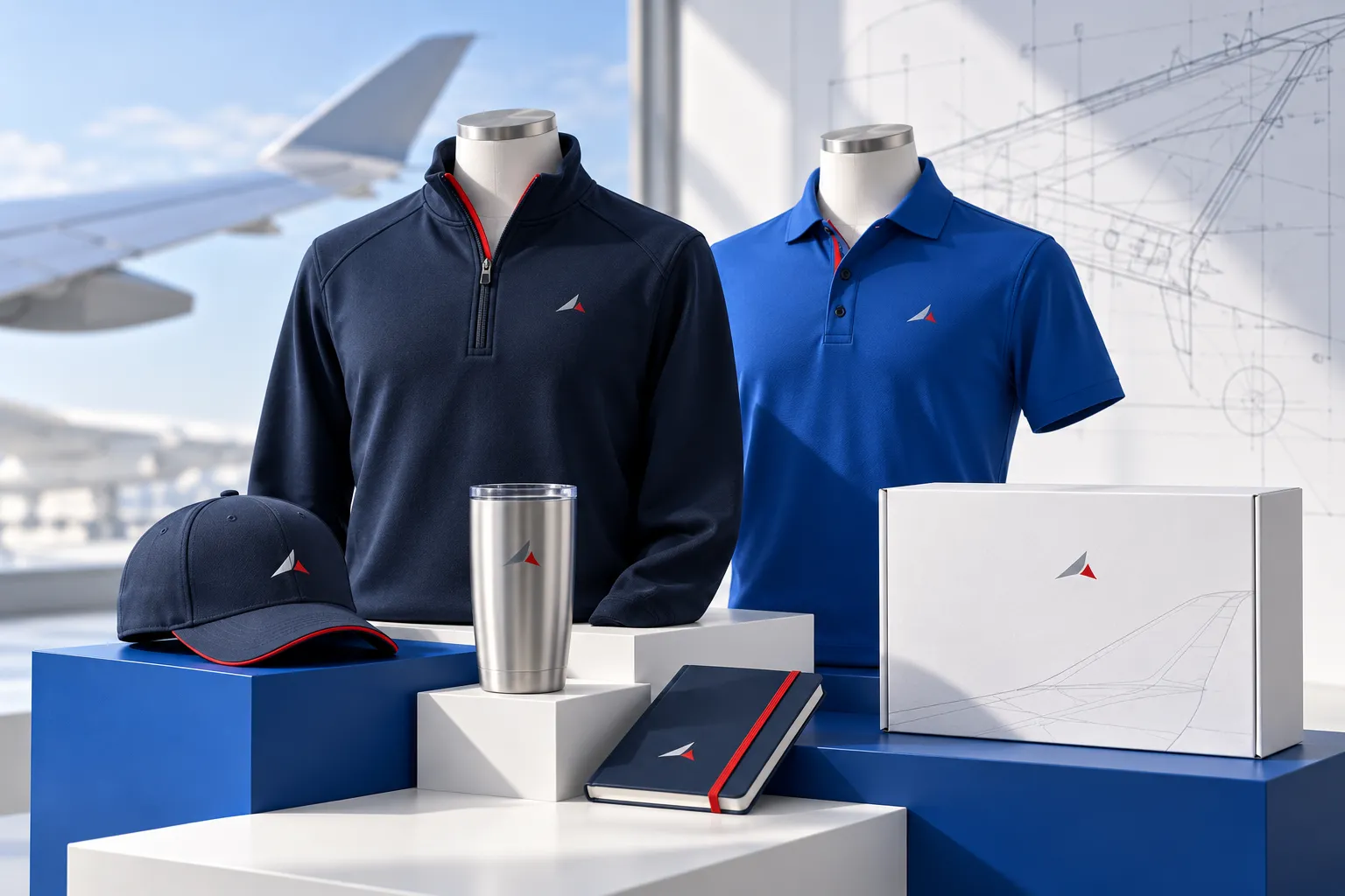 aerospace + space + aviation employee merchandise concept