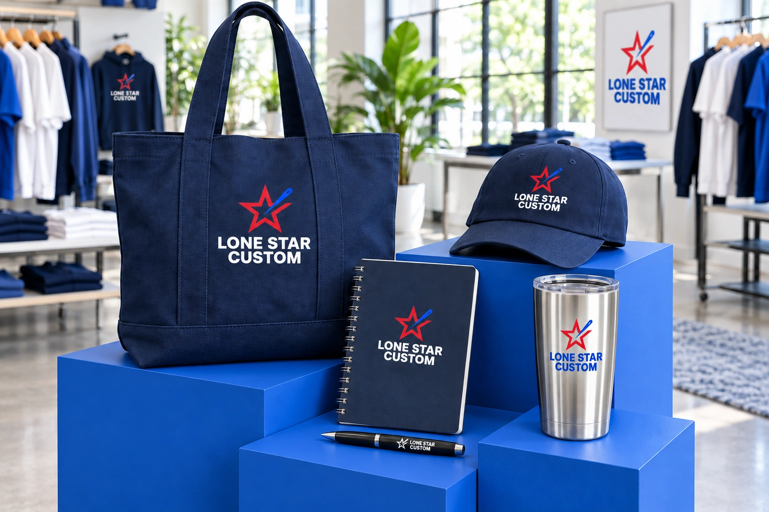 Coordinated LS branded merchandise assortment