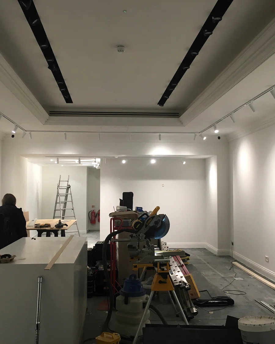 NU · King’s Road · Counter and interior installation — installation photographs