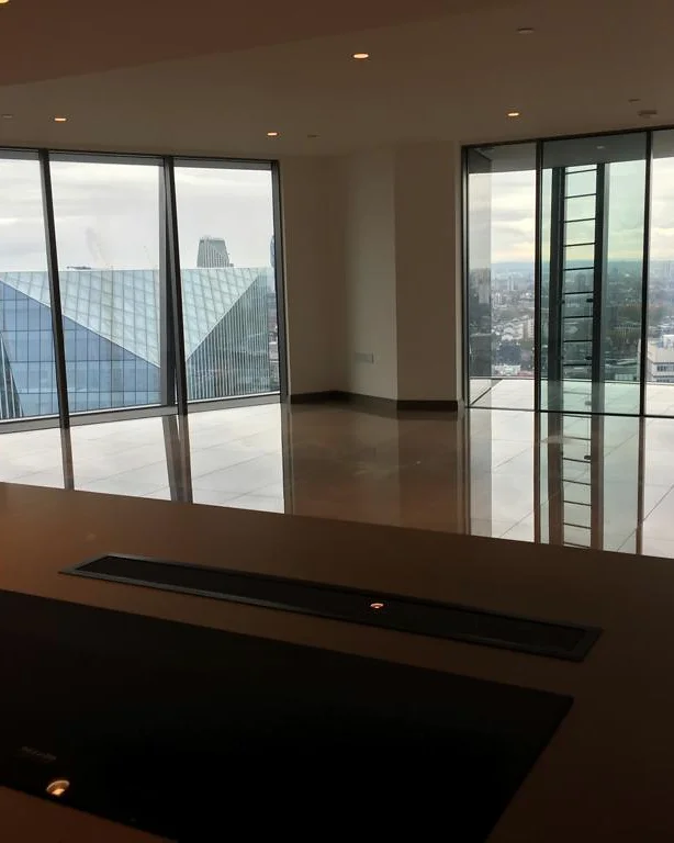 Blackfriars · Kitchen cabinetry and work surfaces — installation photographs