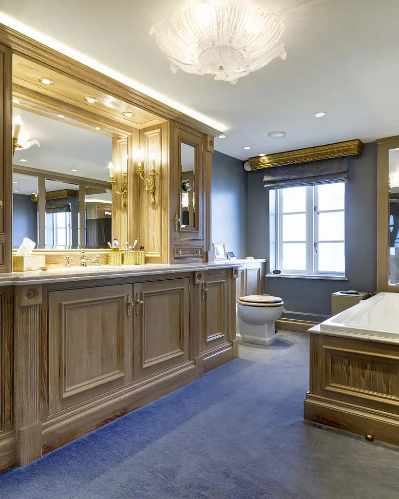 Marble & stone · Stone surfaces and a fitted bath surround