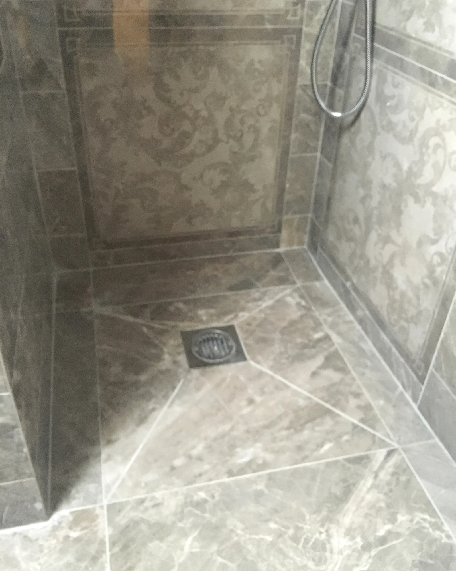 Shower floor and stone junctions
