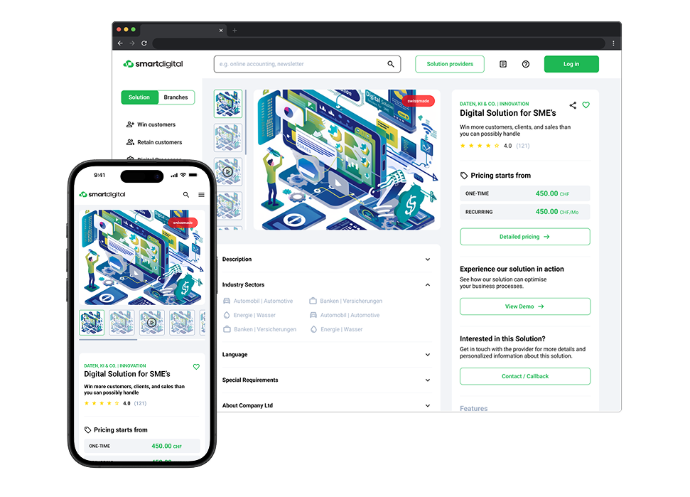 Smart Digital Case Study – UX Design Projektübersicht