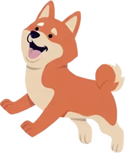 A brown and white dog standing on its hind legs.