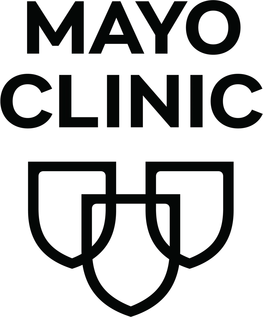 Logo of Mayo Clinic.