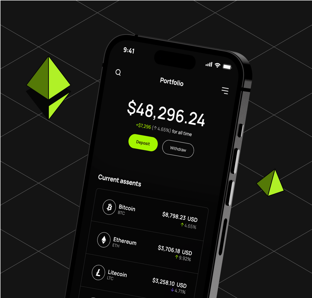 Watch How Easy Is To Use Finantech App Image - Finantech X Webflow Template