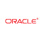 Oracle company logo in red.