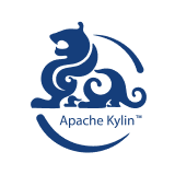 Apache Kylin logo featuring a stylized blue squirrel inside a circular outline.