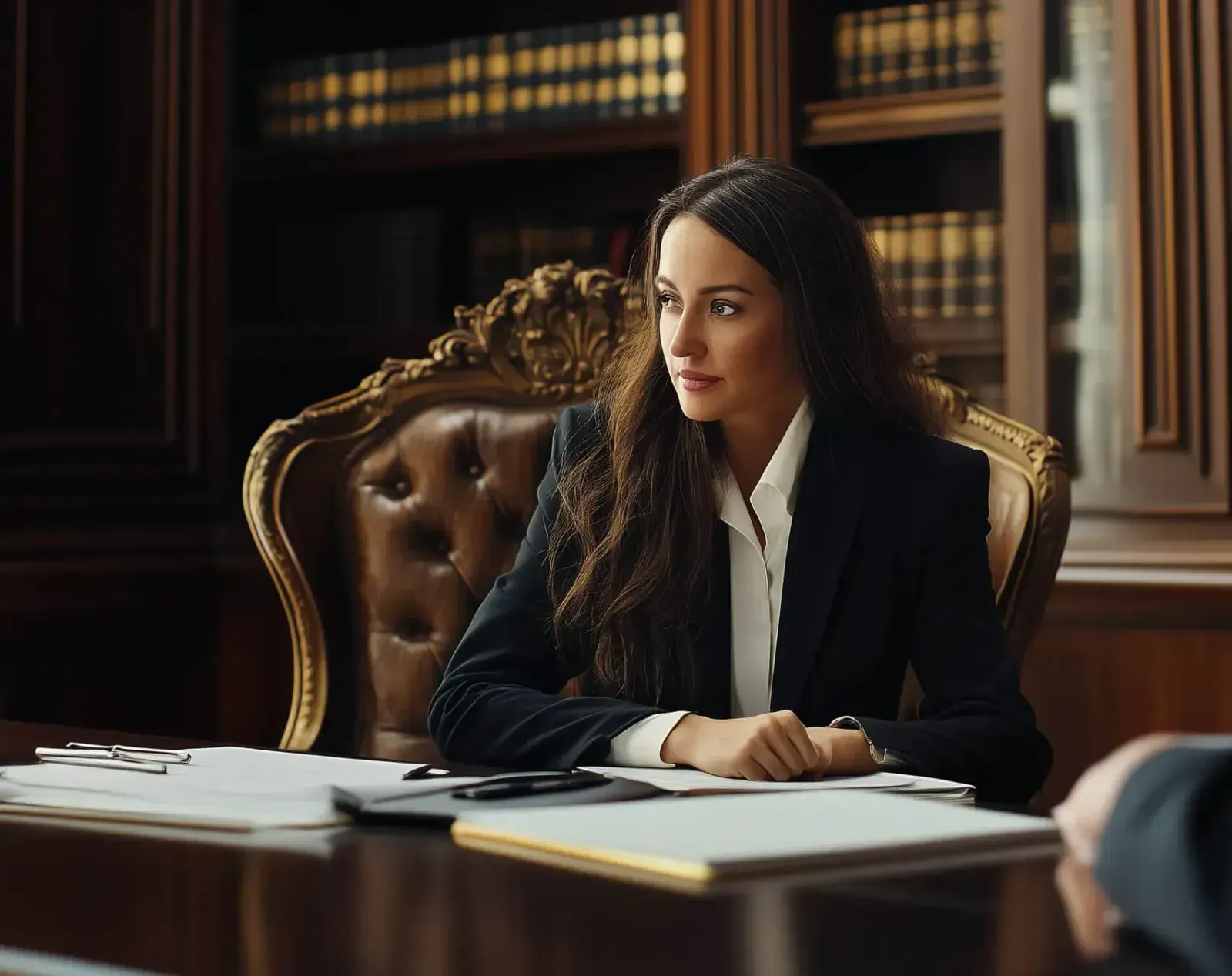 Law attorney in the office