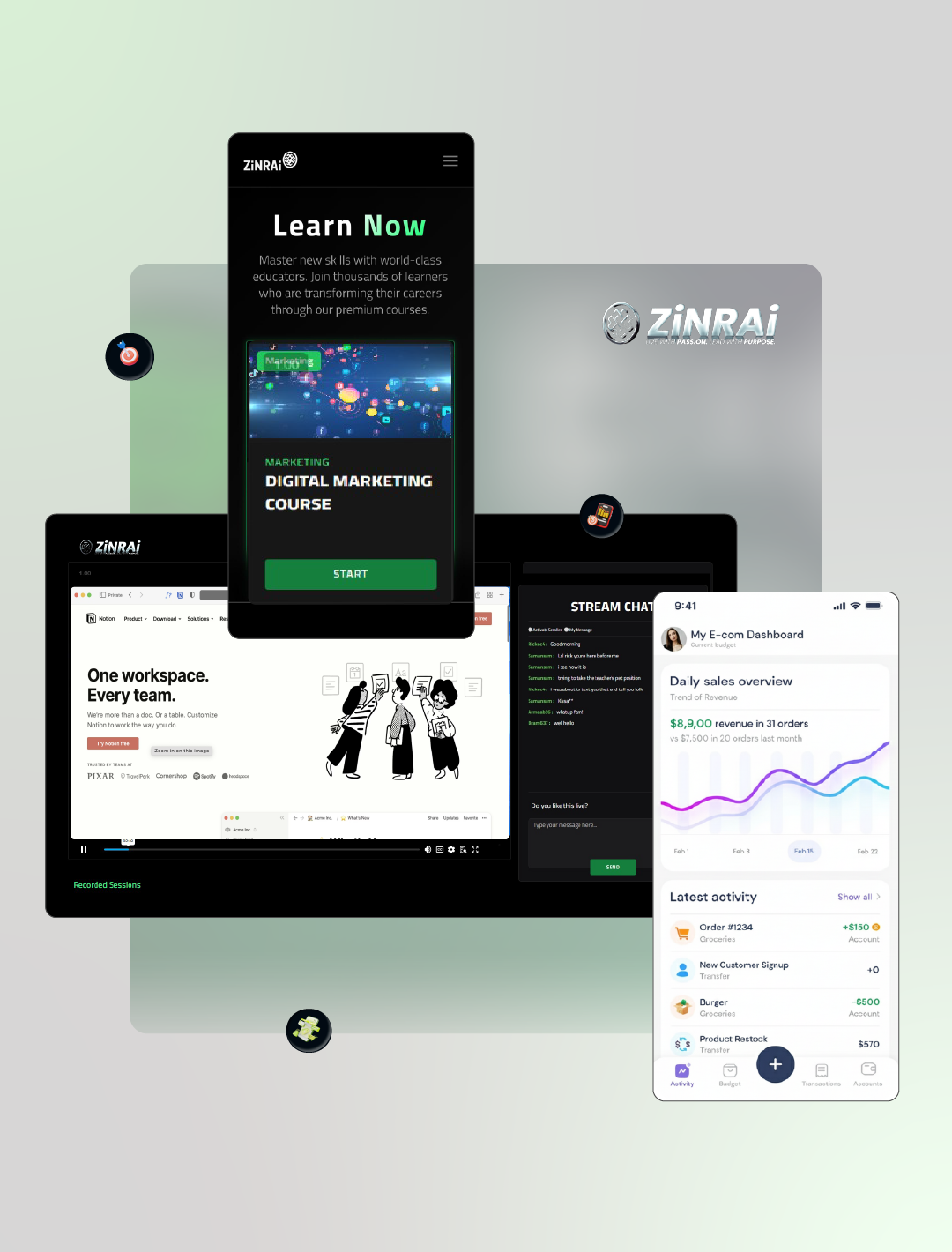 image of a diverse group of professionals in a meeting room for a digital marketing & advertising agency