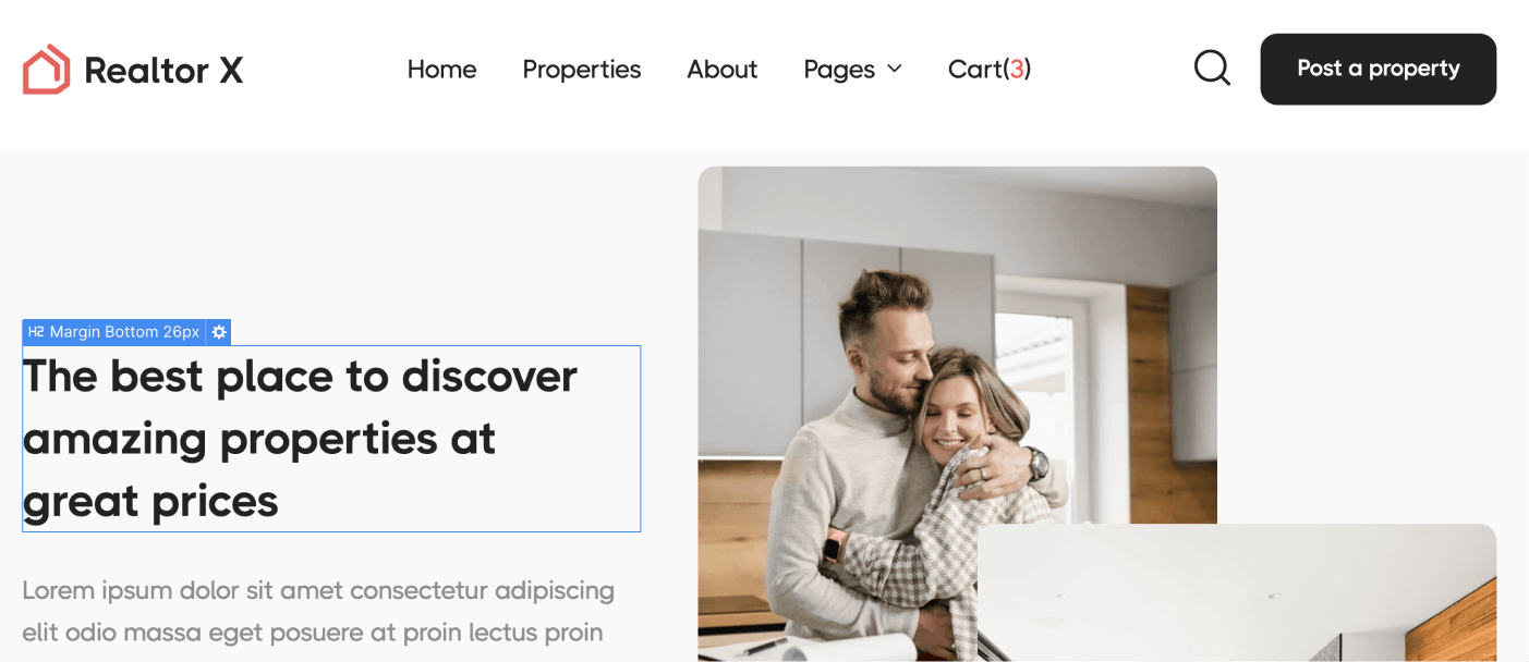 Static Content - Realtor X Webflow Template