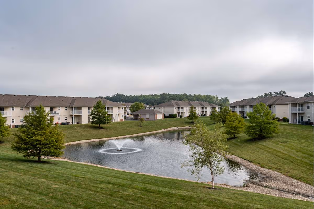 exterior building lake