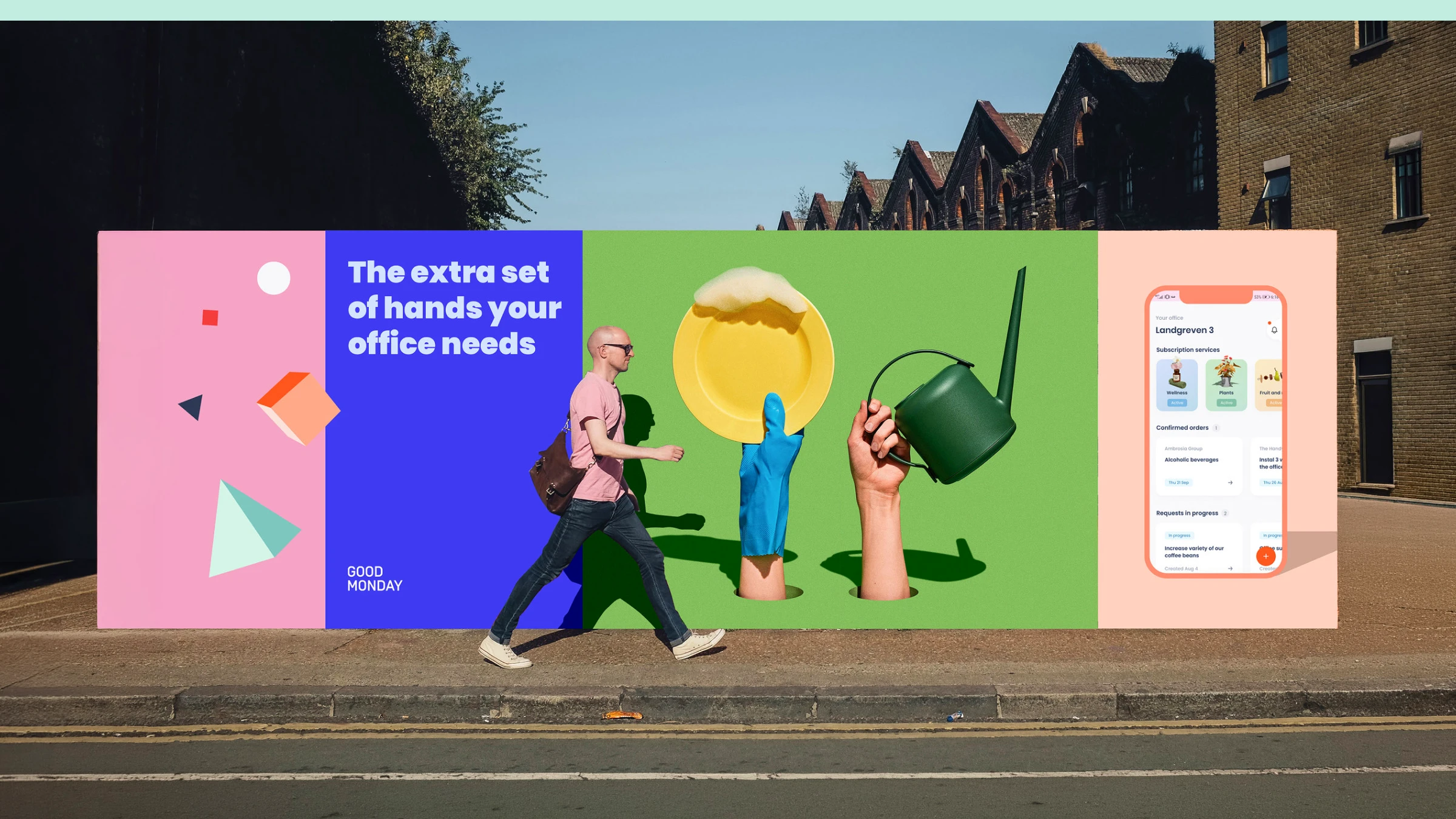 Good Monday Billboard on a street