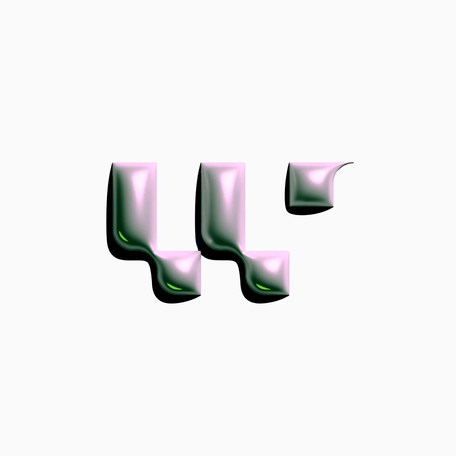 CWAI monogram in a 3D texture