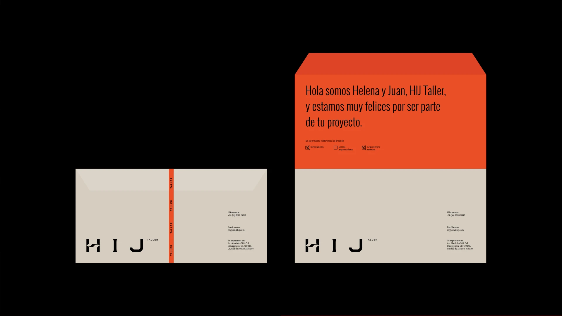 HIJ envelope design