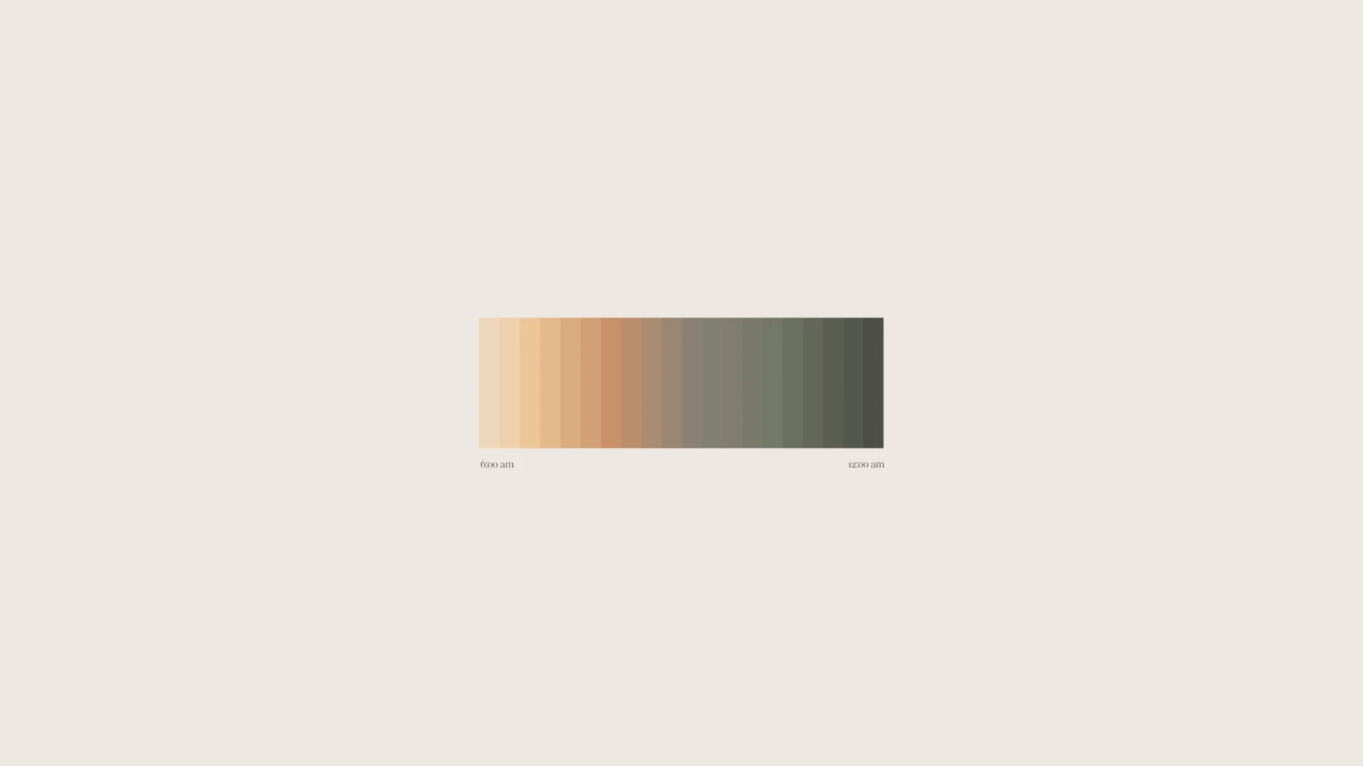 Fort color system form by oranges and greens