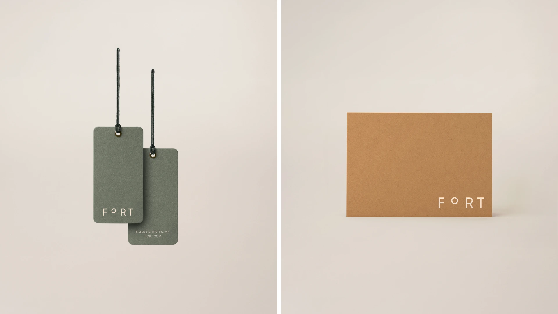 Fort minimalist design for label and box