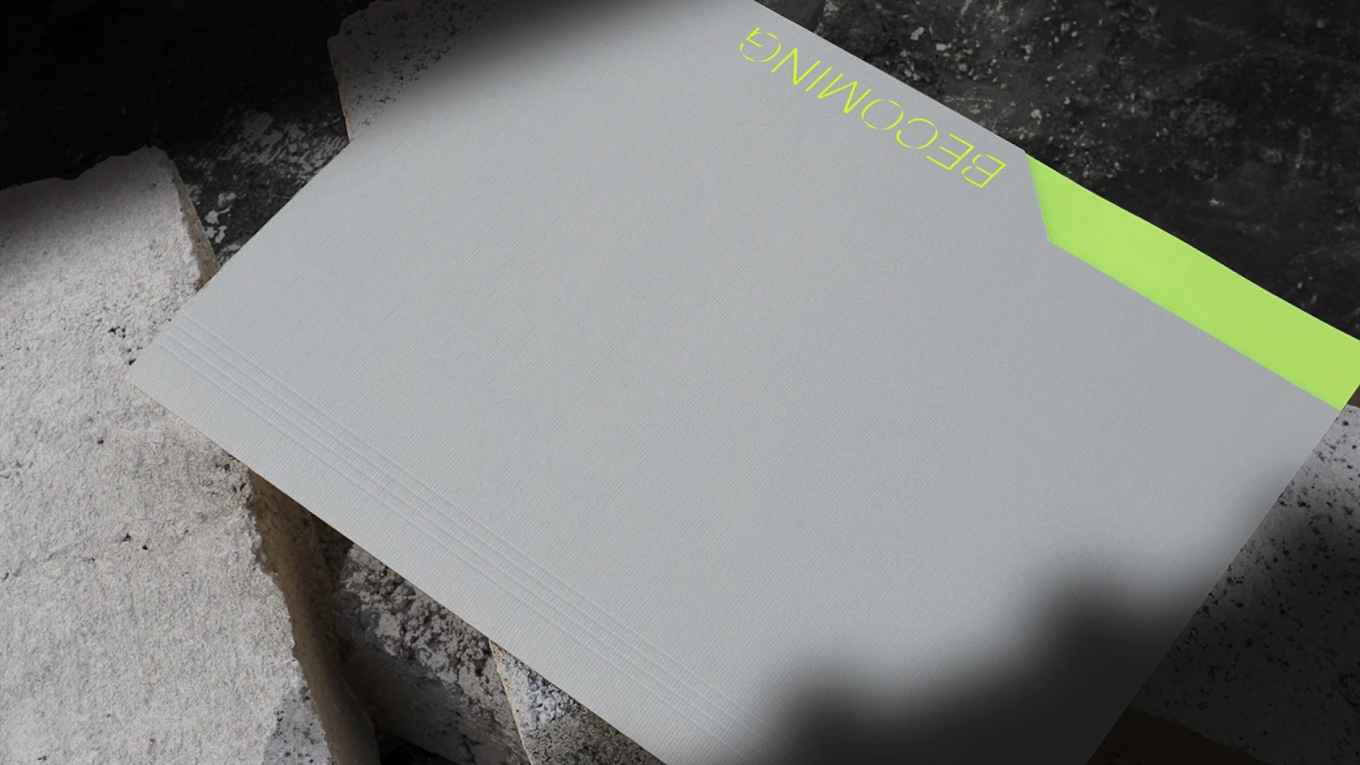 folder design for Becoming, an architecture studio in Dominican Republic