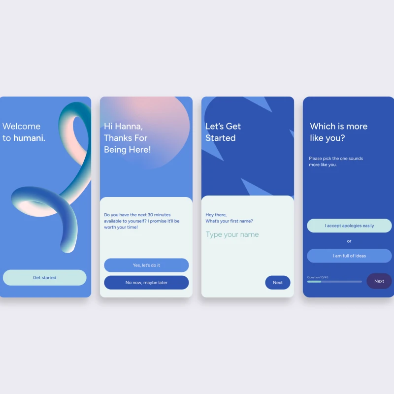 Humani mobile app exploration
