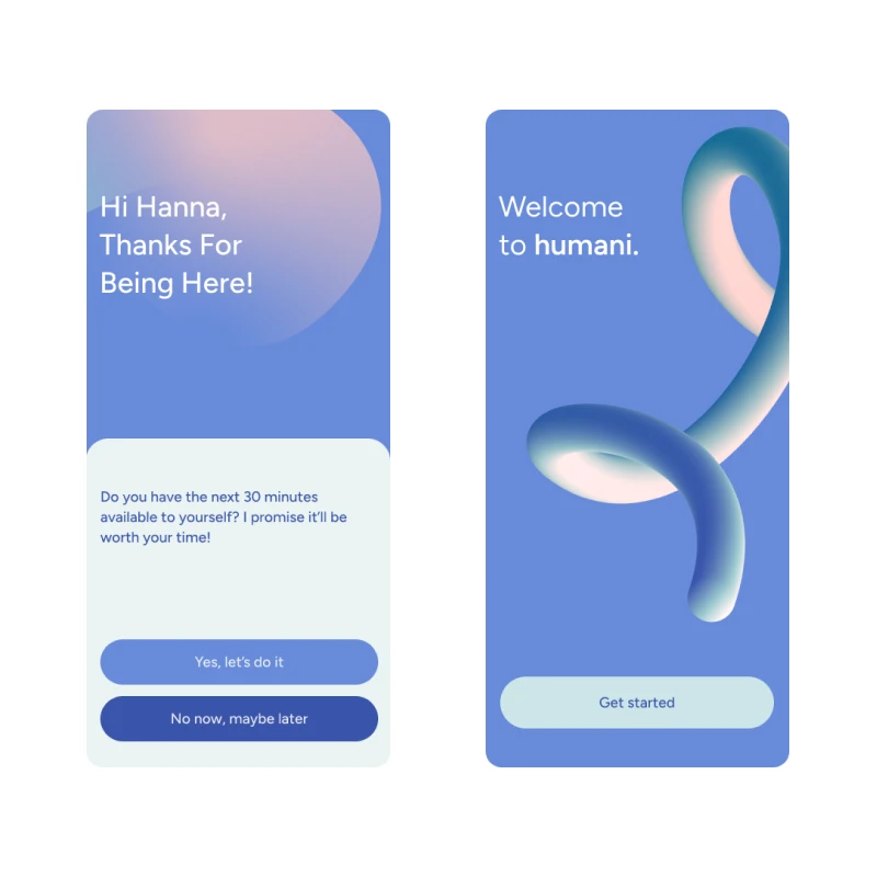 Humani mobile app exploration