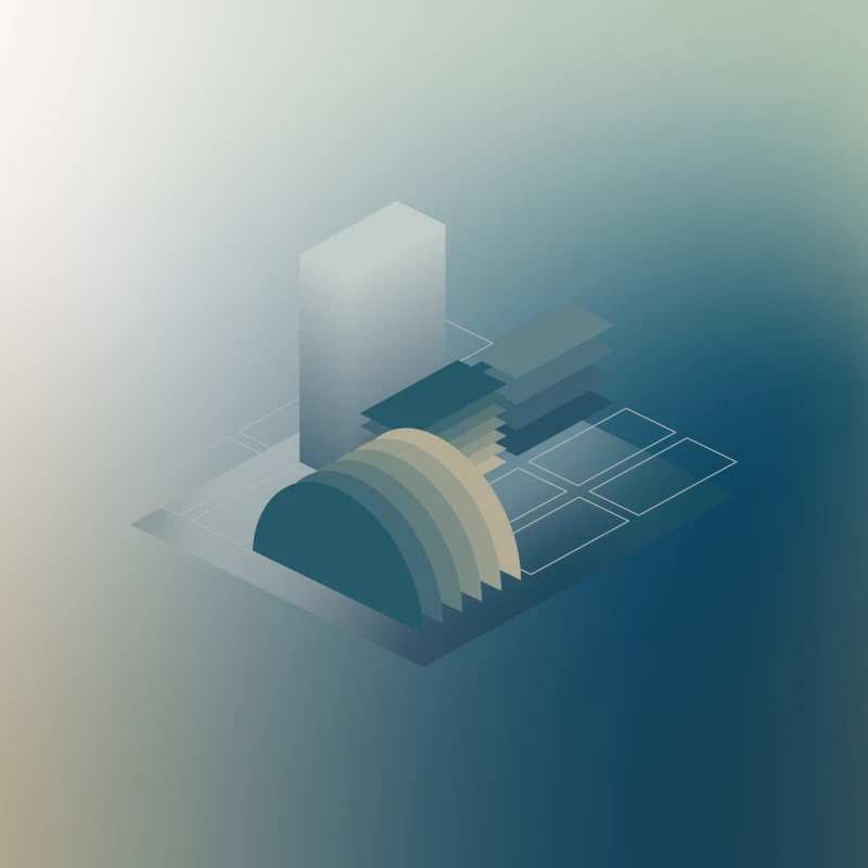 Green City 3D illustrations exploration