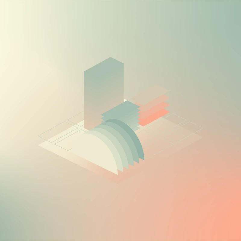 Green City 3D illustrations exploration