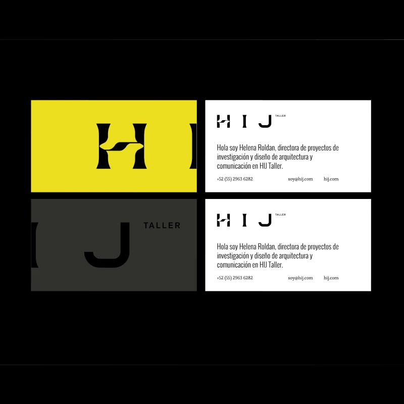 HIJ business cards and color exploration