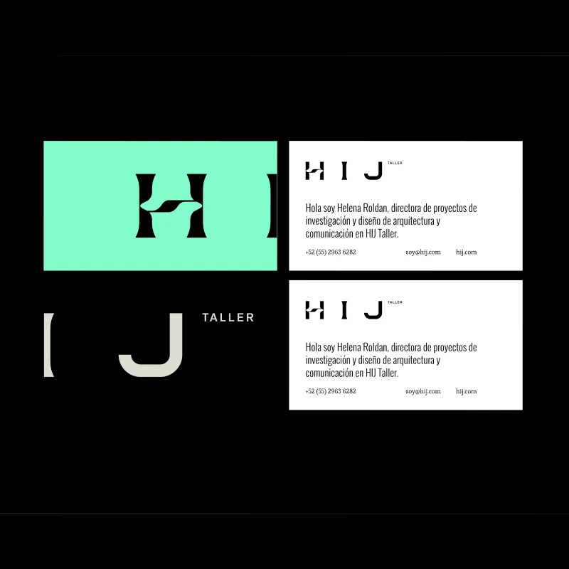 HIJ business cards and color exploration