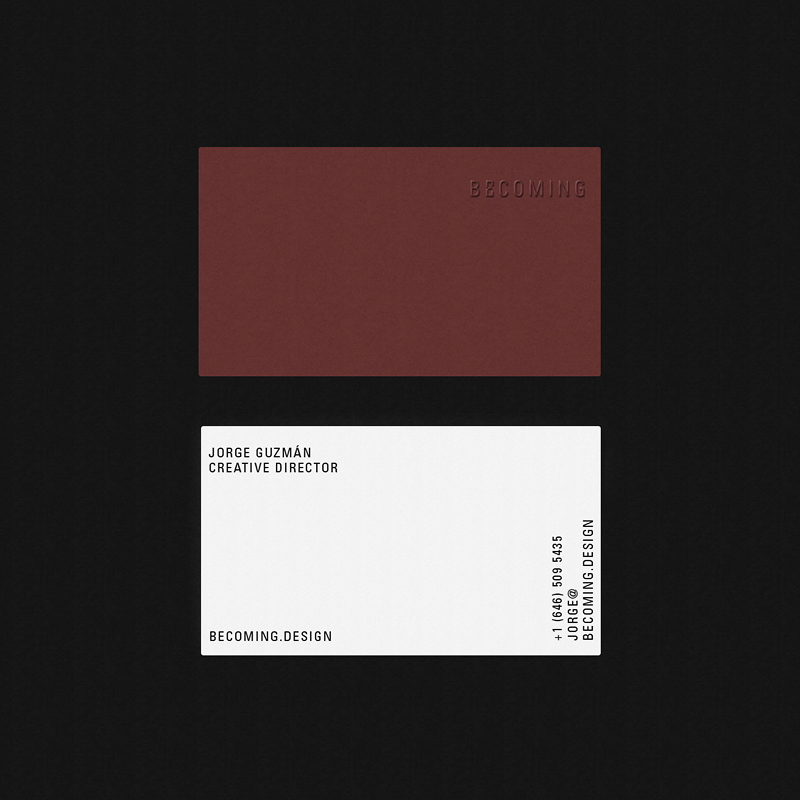 Becoming business card exploration
