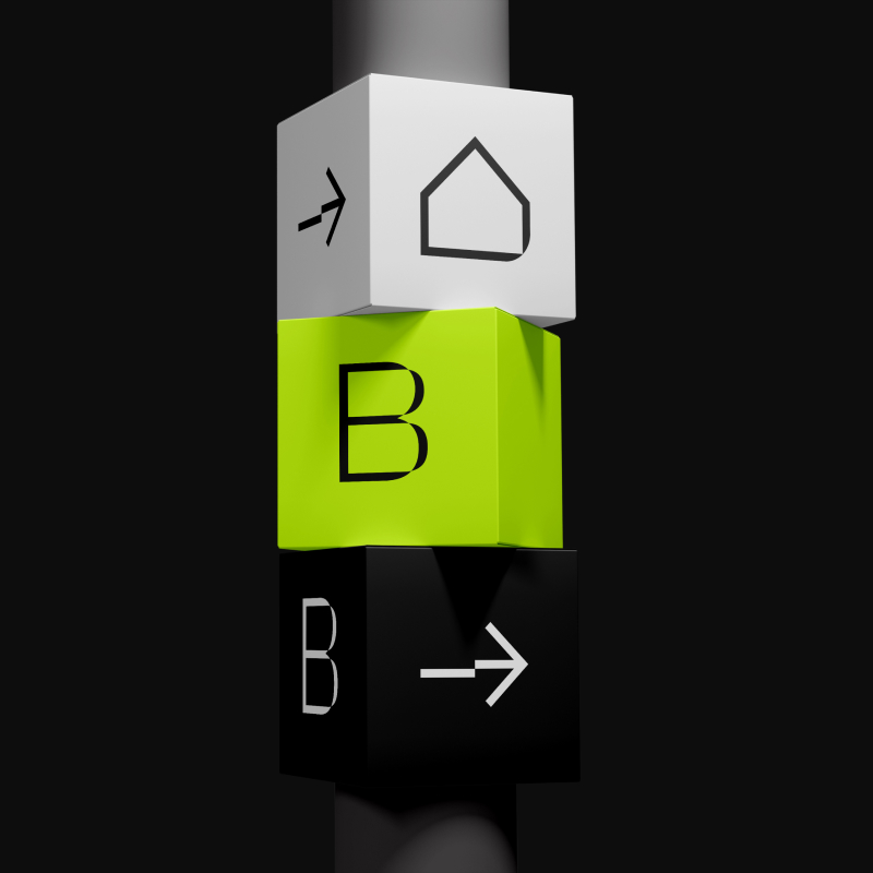 Becoming signage archive