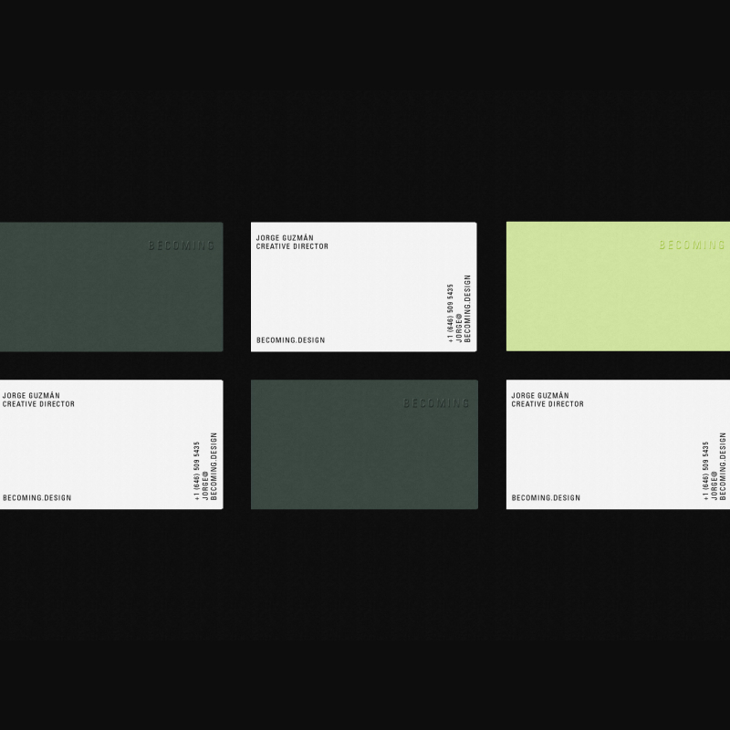 Becoming business cards exploration